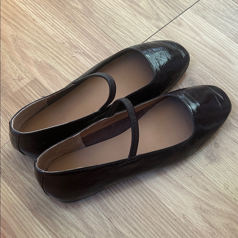 Madewell Black Leather Flats